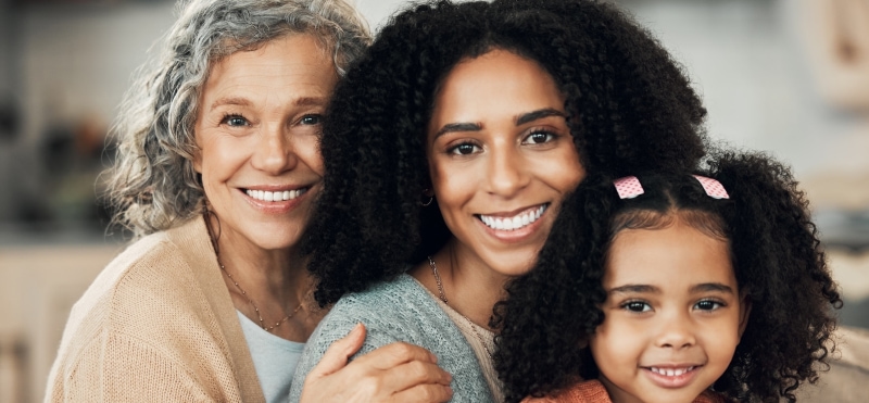 Mother , girl and grandmother
