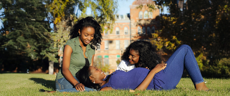 P.U.S.H. three women enjoying time in the park